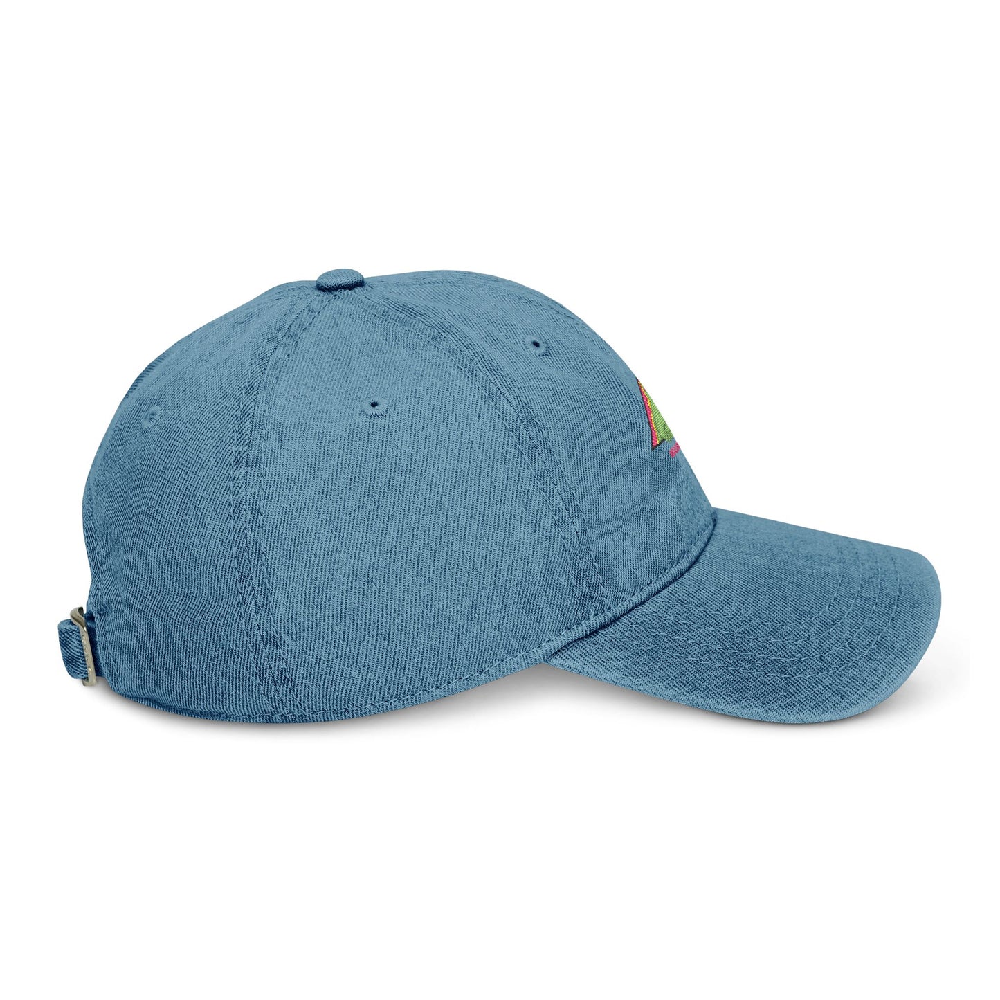 Embroidered Denim Cap