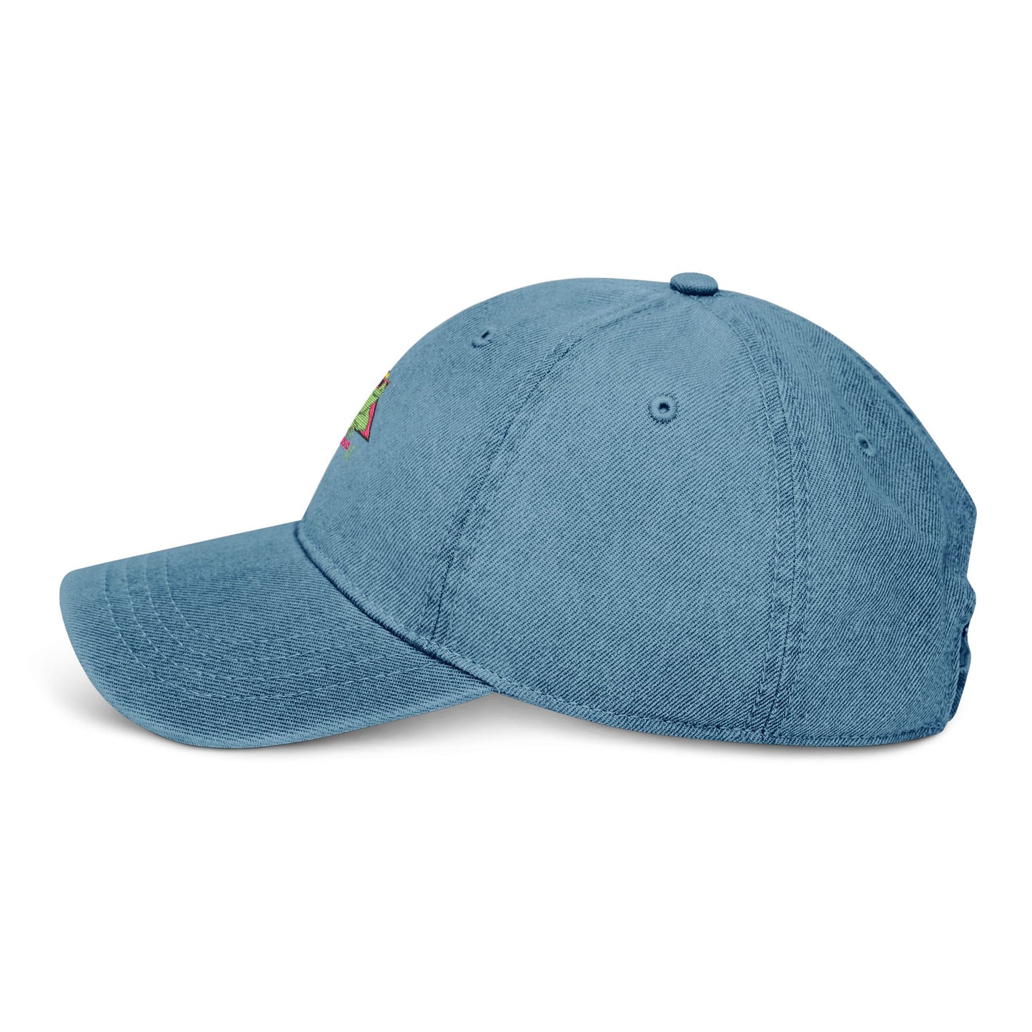 Embroidered Denim Cap